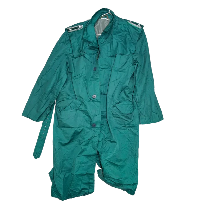 East German Police Rain Coat - G48, Medium, Item 1 - East German Army Surplus - Rain Jackets