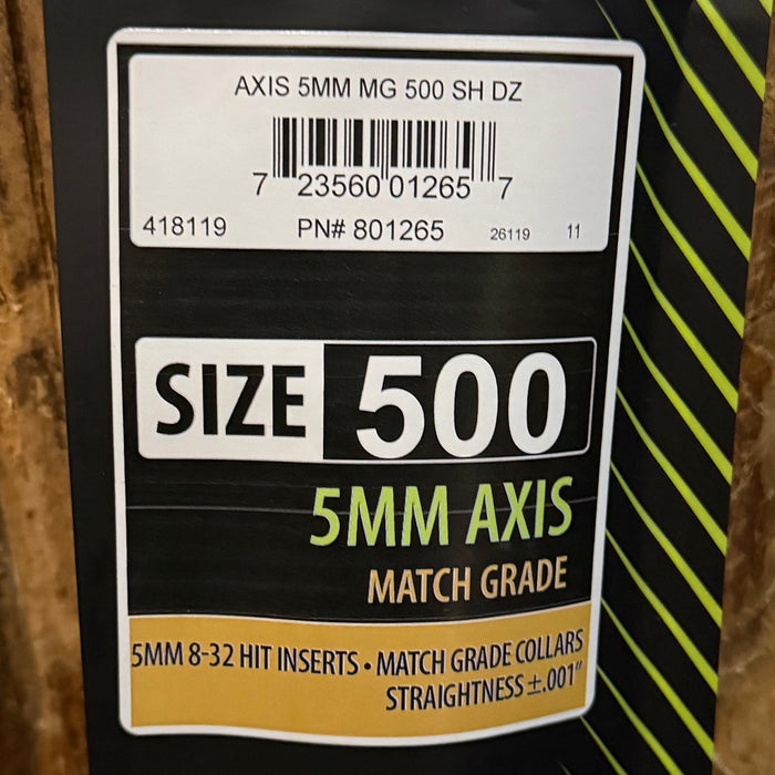 Easton Axis 5MM 500 MG shafts 1 Dozen