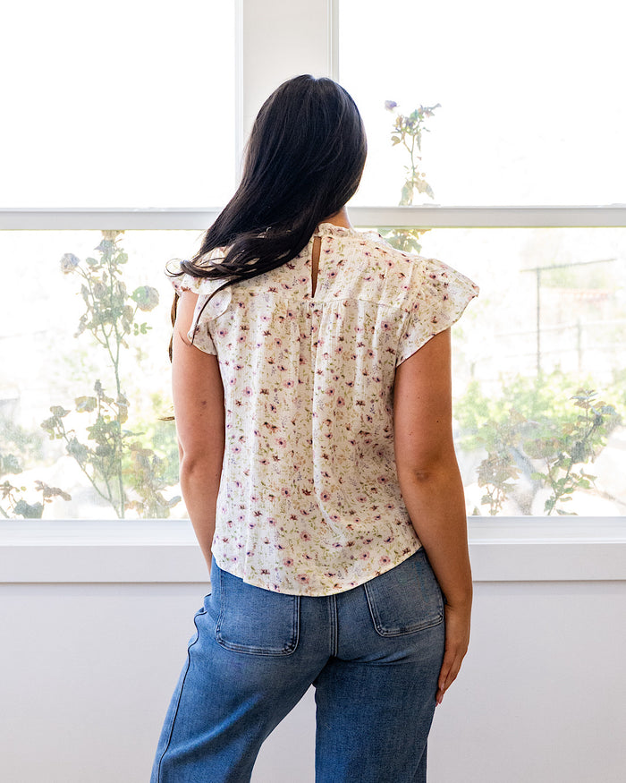Elise Floral Ruffle and Lace Top FINAL SALE Mine