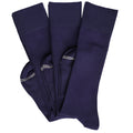 Elton 3 - Pack - Navy Dress Socks - SARTORO