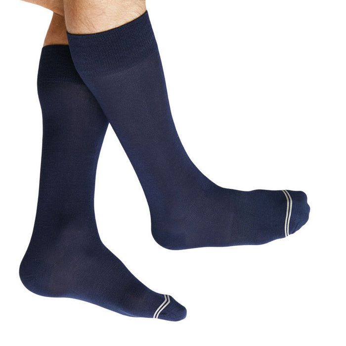 Elton 3 - Pack - Navy Dress Socks - SARTORO