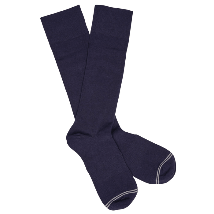 Elton 3 - Pack - Navy Dress Socks - SARTORO