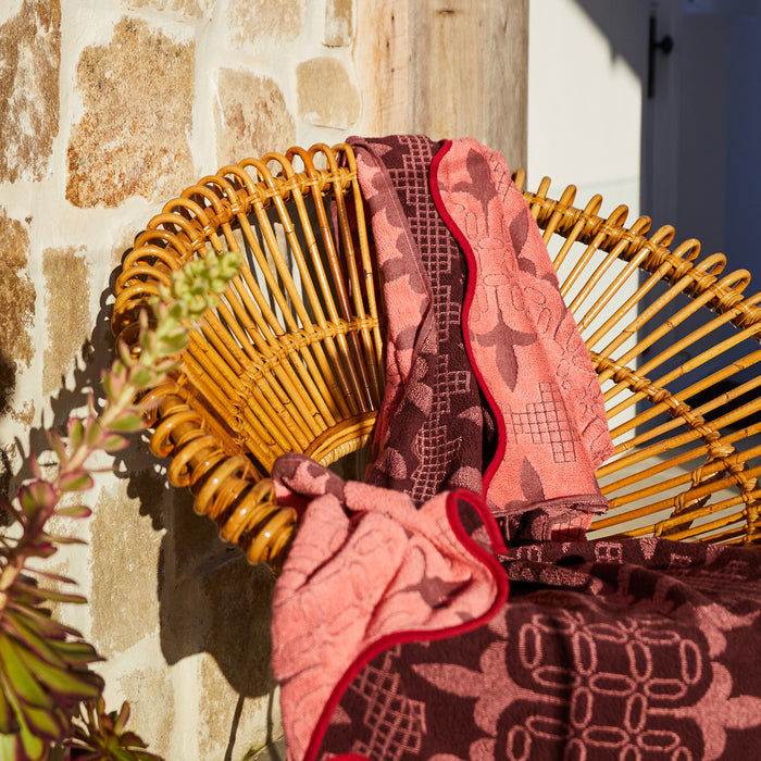 Esme Bath Sheet - Hibiscus