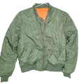 ESNTLS Olive Flight Jacket - Medium - Army & Outdoors - Flight Jackets