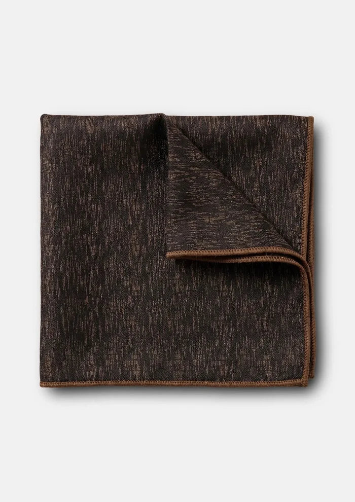 Espresso Grain Pocket Square - SARTORO