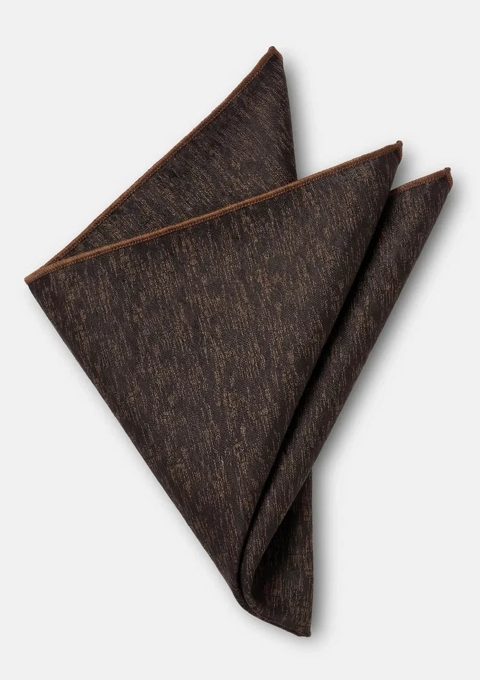 Espresso Grain Pocket Square - SARTORO