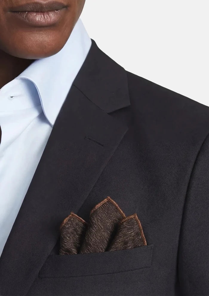 Espresso Grain Pocket Square - SARTORO