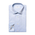 Eton - Contemporary Fit Pattern Trim Shirt in Blue - Nigel Clare