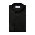 Eton - Slim Fit Stretch Shirt in Black - Nigel Clare