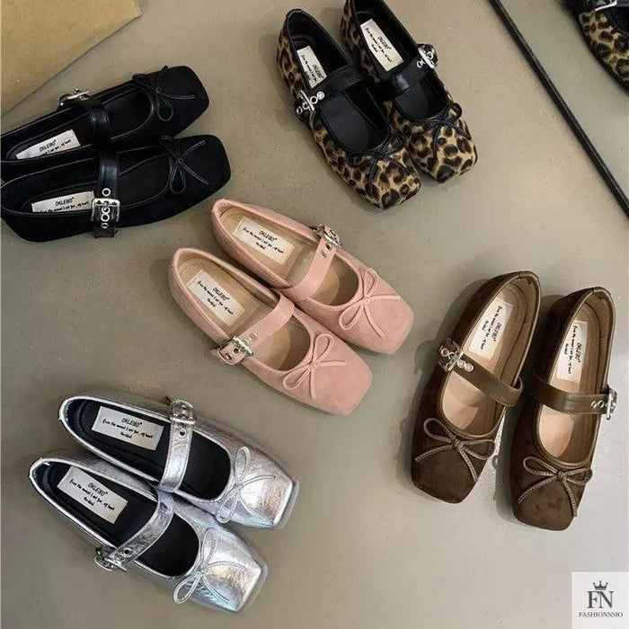 Fairy Bow Ballet Flats - Fashionnsio