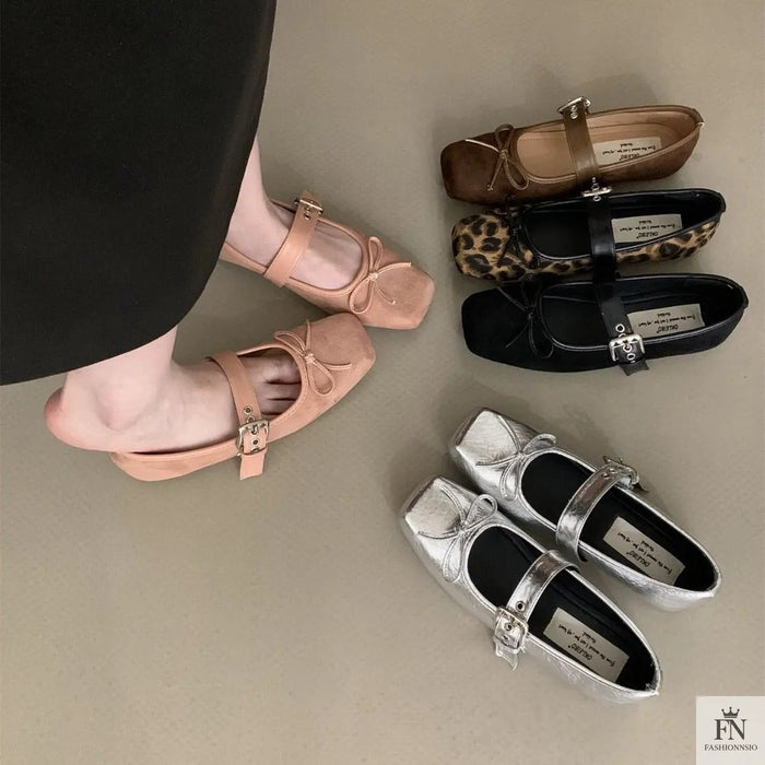 Fairy Bow Ballet Flats - Fashionnsio