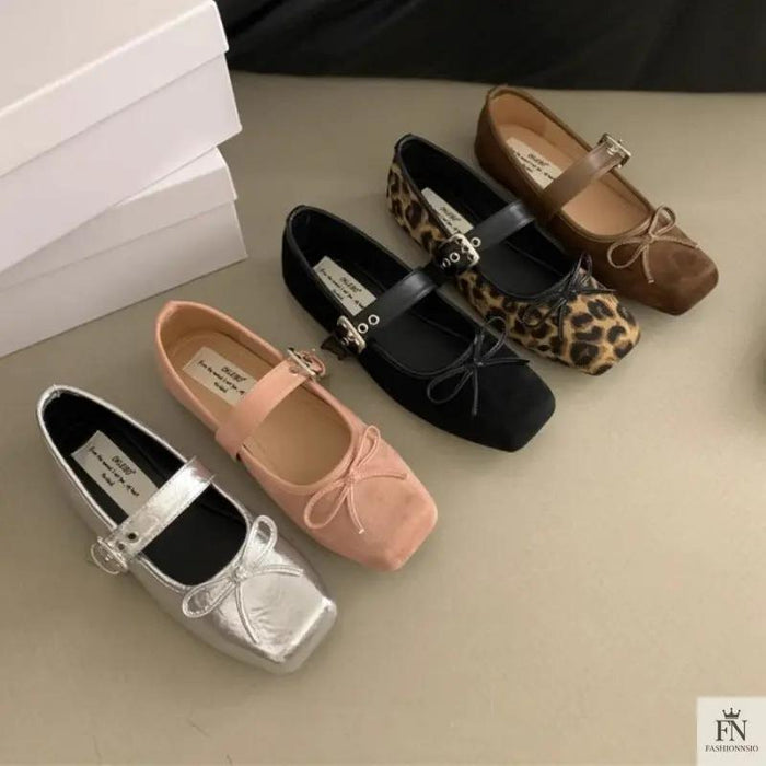 Fairy Bow Ballet Flats - Fashionnsio