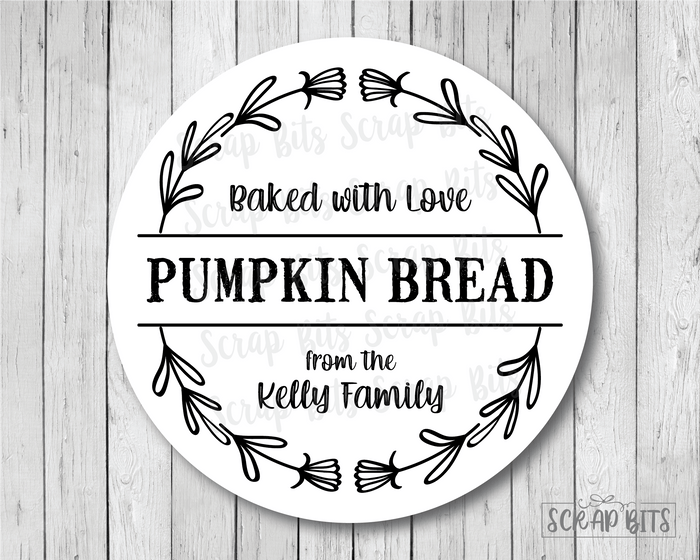 Farmhouse Wreath Kitchen or Baking Labels - Scrap Bits