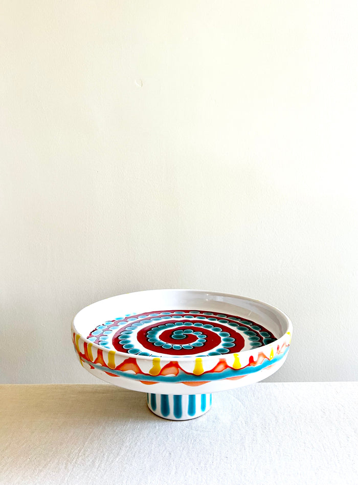 Fasano Footed Cake Plate 10" - II
