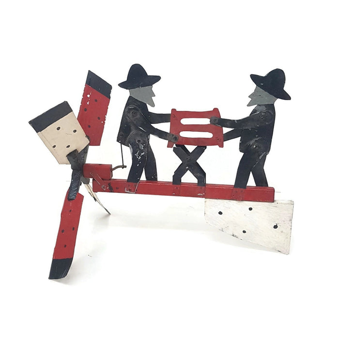 folk art whirligig wind jigger amish sawyers