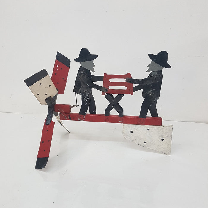 folk art whirligig wind jigger amish sawyers