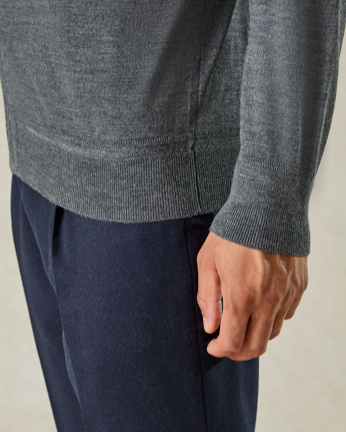 Fraser Ultrafine Merino Wool Full Zip Jumper