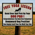 dog poop sign