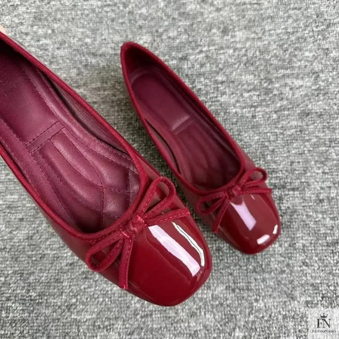 French Bowknot Ballet Flats - Fashionnsio