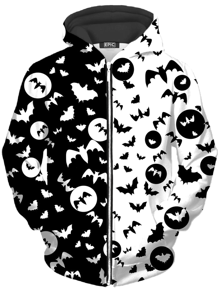 Full Moon Unisex Zip-Up Hoodie Sartoris Art Epic Hoodie