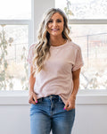 Gabby Contrast Corded Top - Color Options Available! Lovely Melody Pink