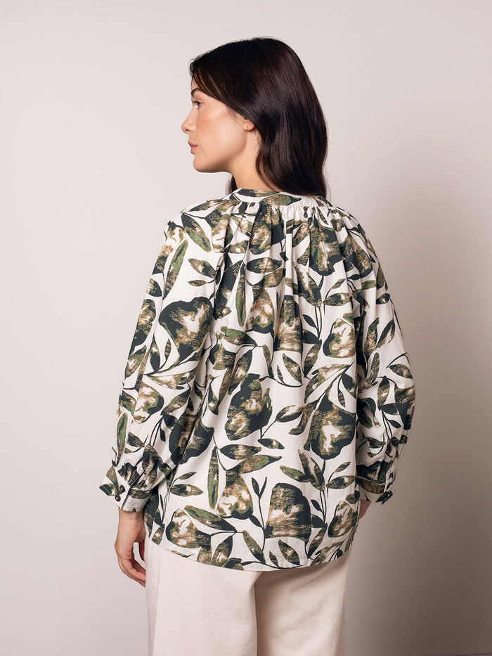 Gathered Woven Blouse