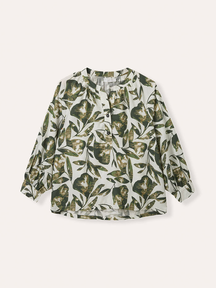 Gathered Woven Blouse