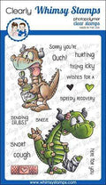 Get Well Dragons Clear Stamps - Whimsy Stamps