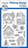 Gingerbread Greetings Clear Stamps - Whimsy Stamps