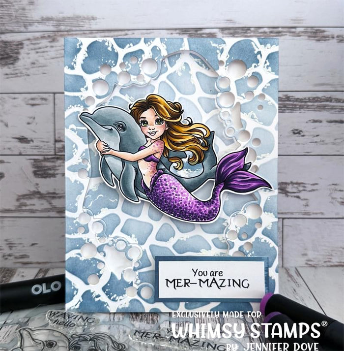Mermaid Whispers Clear Stamps - Whimsy Stamps