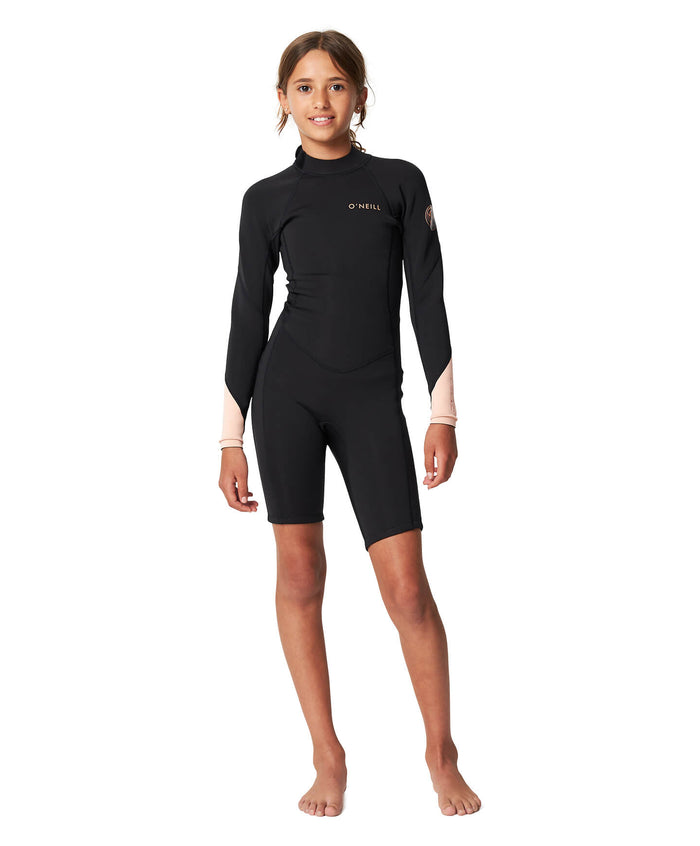 Girl's Bahia 2mm Long Spring Suit Back Zip - Black