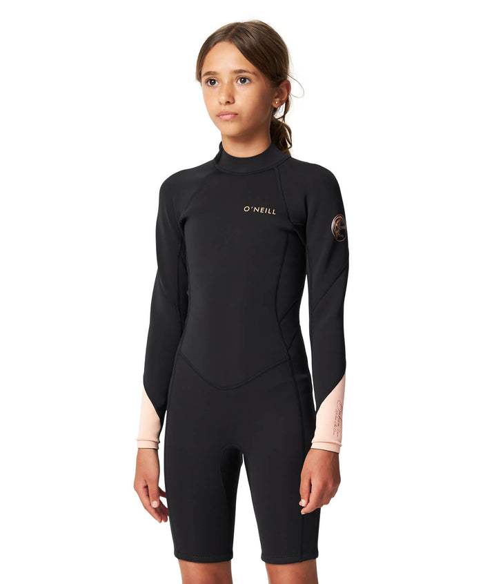 Girl's Bahia 2mm Long Spring Suit Back Zip - Black