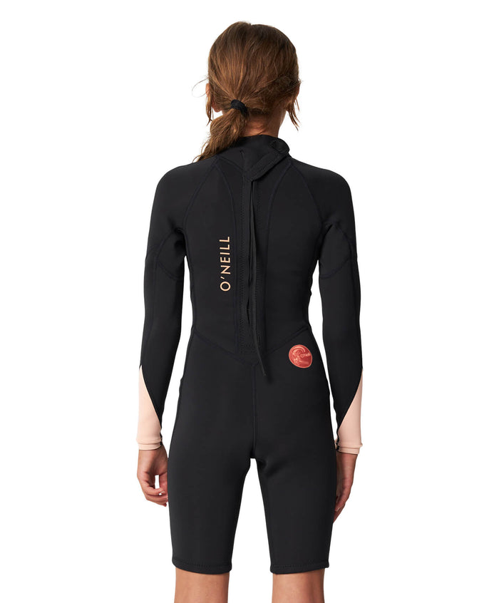 Girl's Bahia 2mm Long Spring Suit Back Zip - Black