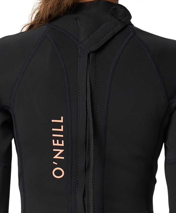 Girl's Bahia 2mm Long Spring Suit Back Zip - Black