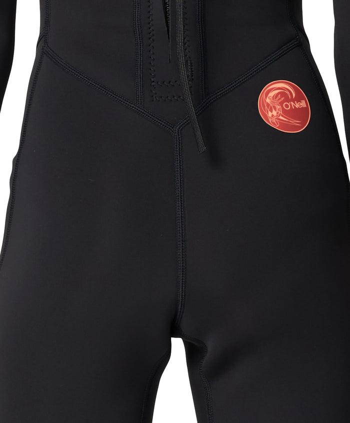 Girl's Bahia 2mm Long Spring Suit Back Zip - Black