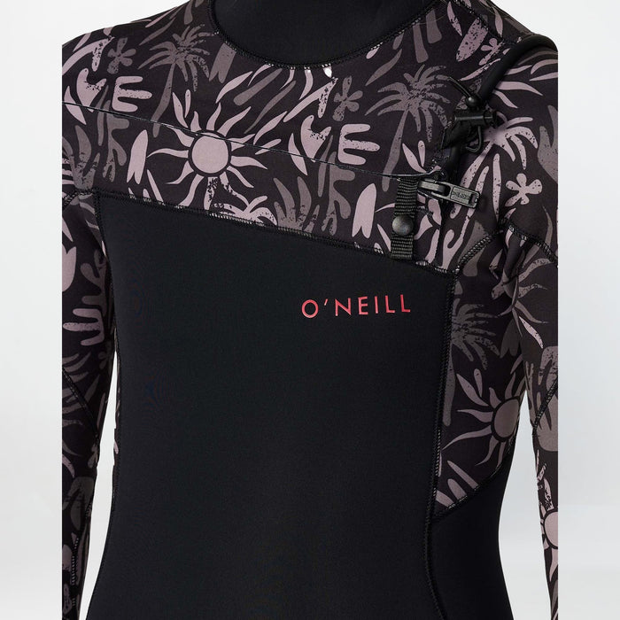 Girl's Bahia 3/2mm Steamer Chest Zip - Follow The Sun