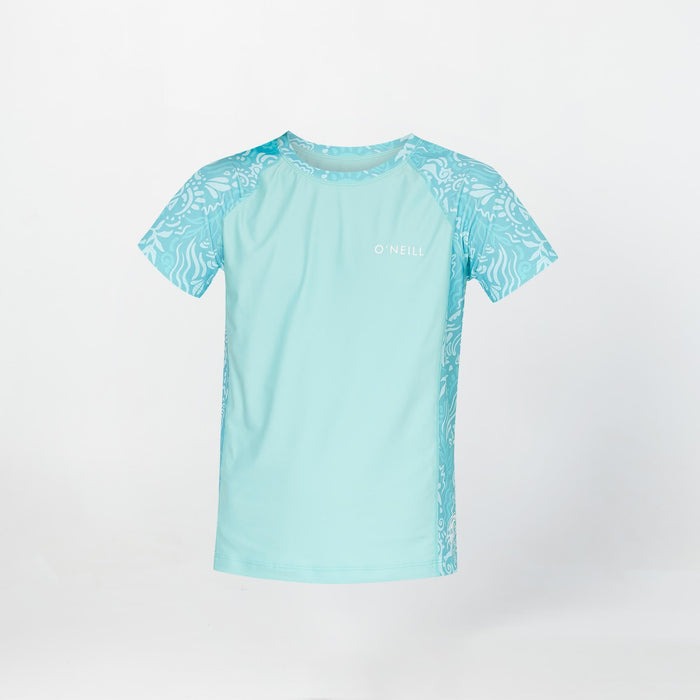Girl's Bahia Short Sleeve Rash Vest Tee - Tidepool
