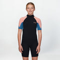Girl's Reactor 2mm Short Sleeve Spring Suit Back Zip - Peach