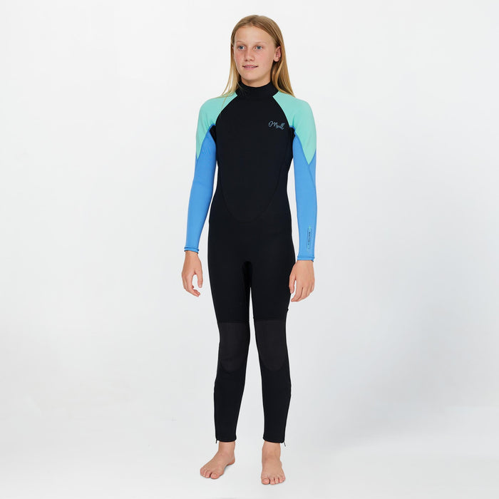 Girl's Reactor 3/2mm Steamer Back Zip - Aqua