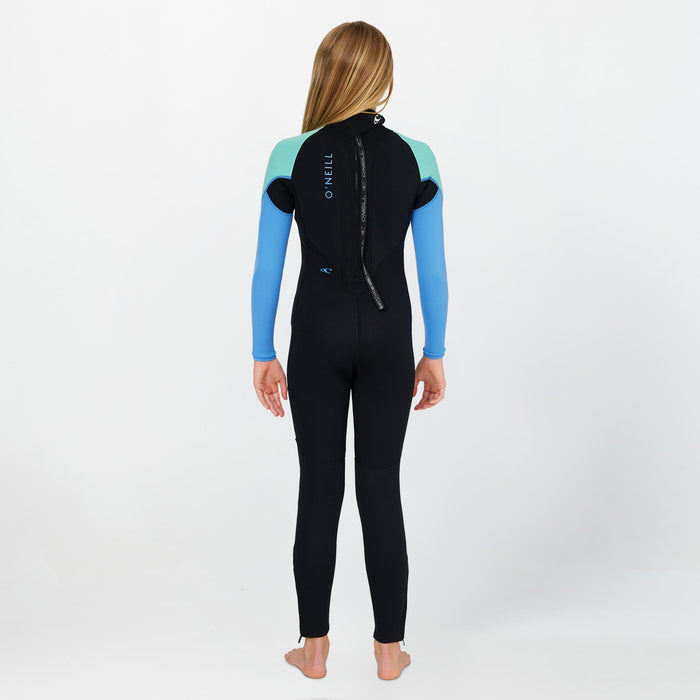 Girl's Reactor 3/2mm Steamer Back Zip - Aqua