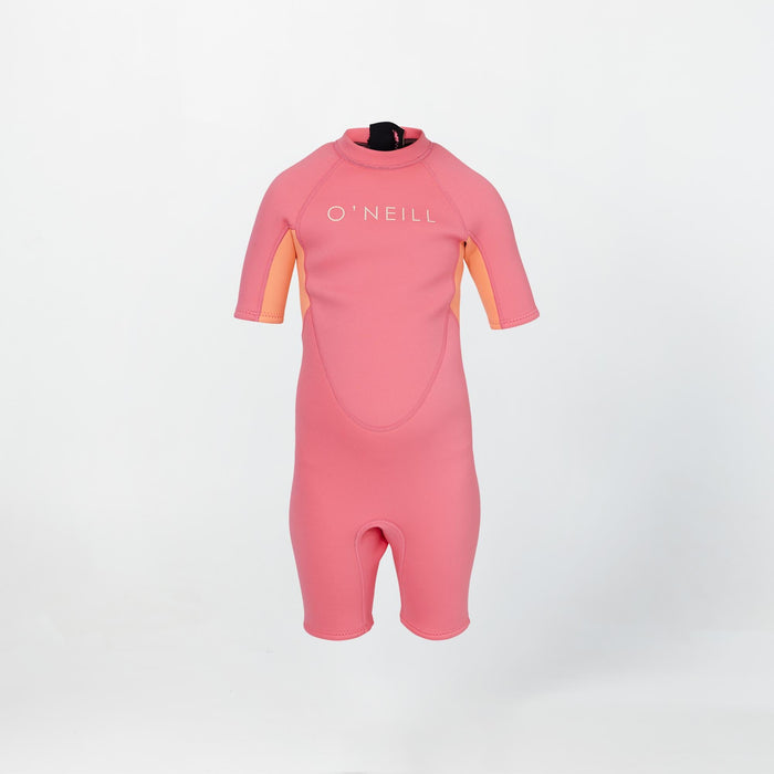 Girl's Toddler Reactor 2mm Short Sleeve Spring Suit - Pink Pop