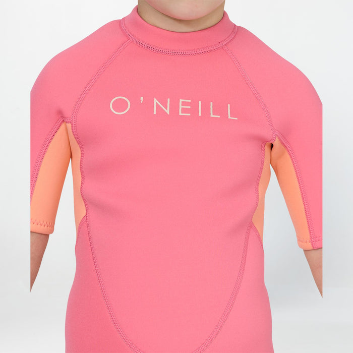 Girl's Toddler Reactor 2mm Short Sleeve Spring Suit - Pink Pop