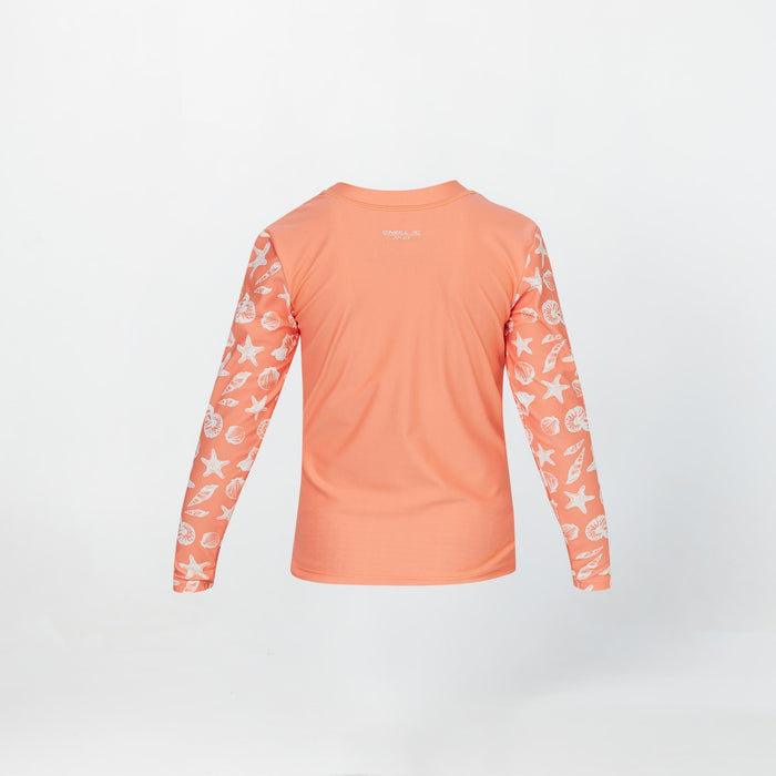 Girl's Toddler SPF Long Sleeve Rash Vest Tee - Seashells