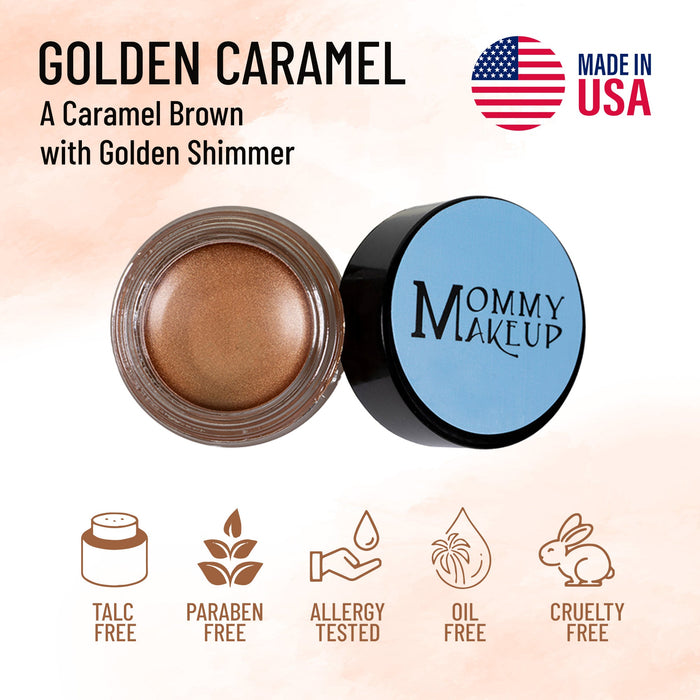 Golden Caramel Any Wear Creme - A Waterproof Multi-tasking creme to powder product for eyes, cheeks & lips. Can be worn anywhere - RFE Marketing Ventures