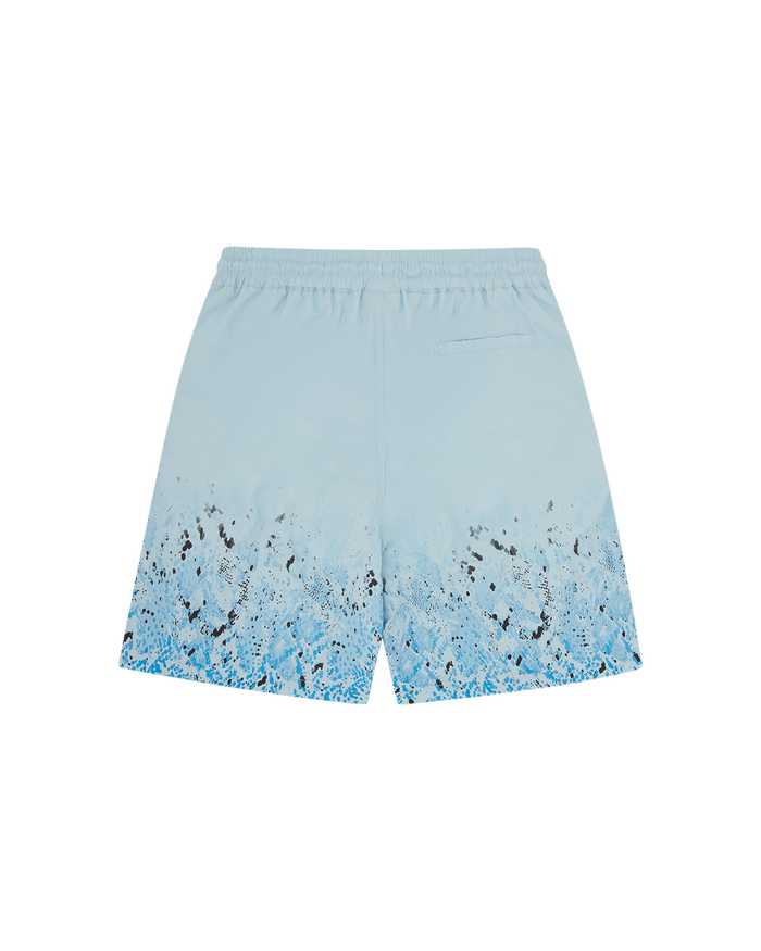 Gradient Snakeskin Running Dog Swim Shorts