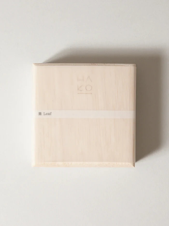 HA KO Paper Incense - Wooden Box Set of 6 Leaves With Incense Mat