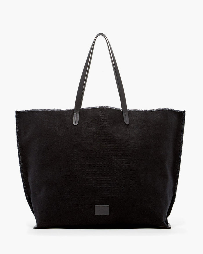 Hana Canvas Boat Bag, Black