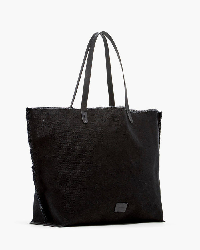 Hana Canvas Boat Bag, Black