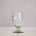 Hand-etched Floral Goblet
