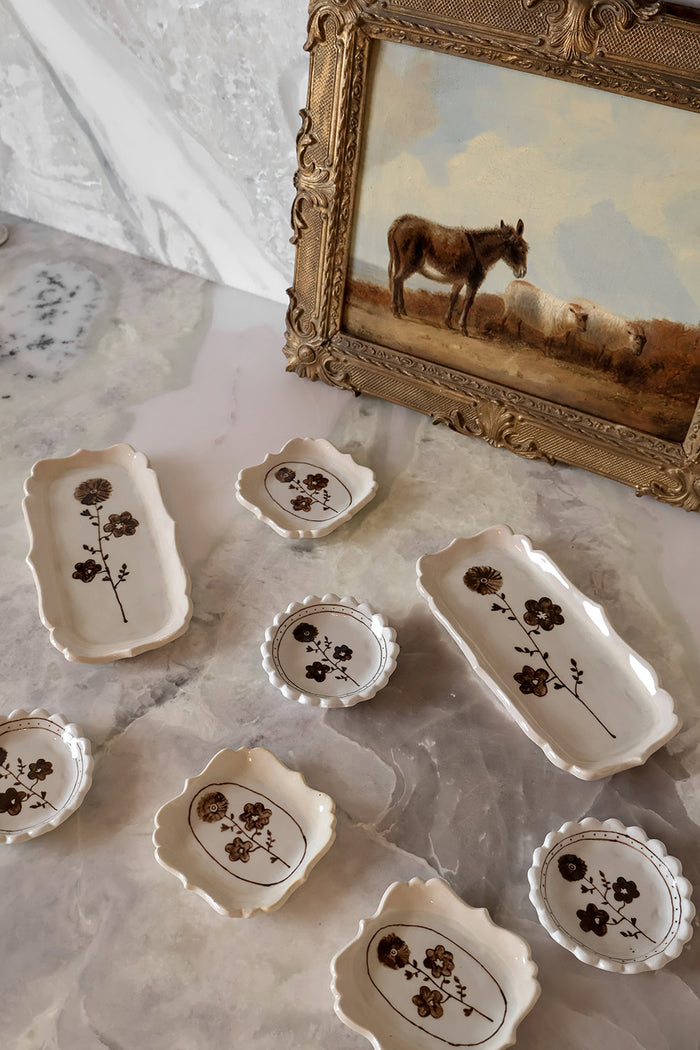 Hand-painted Posy Tray No. 5
